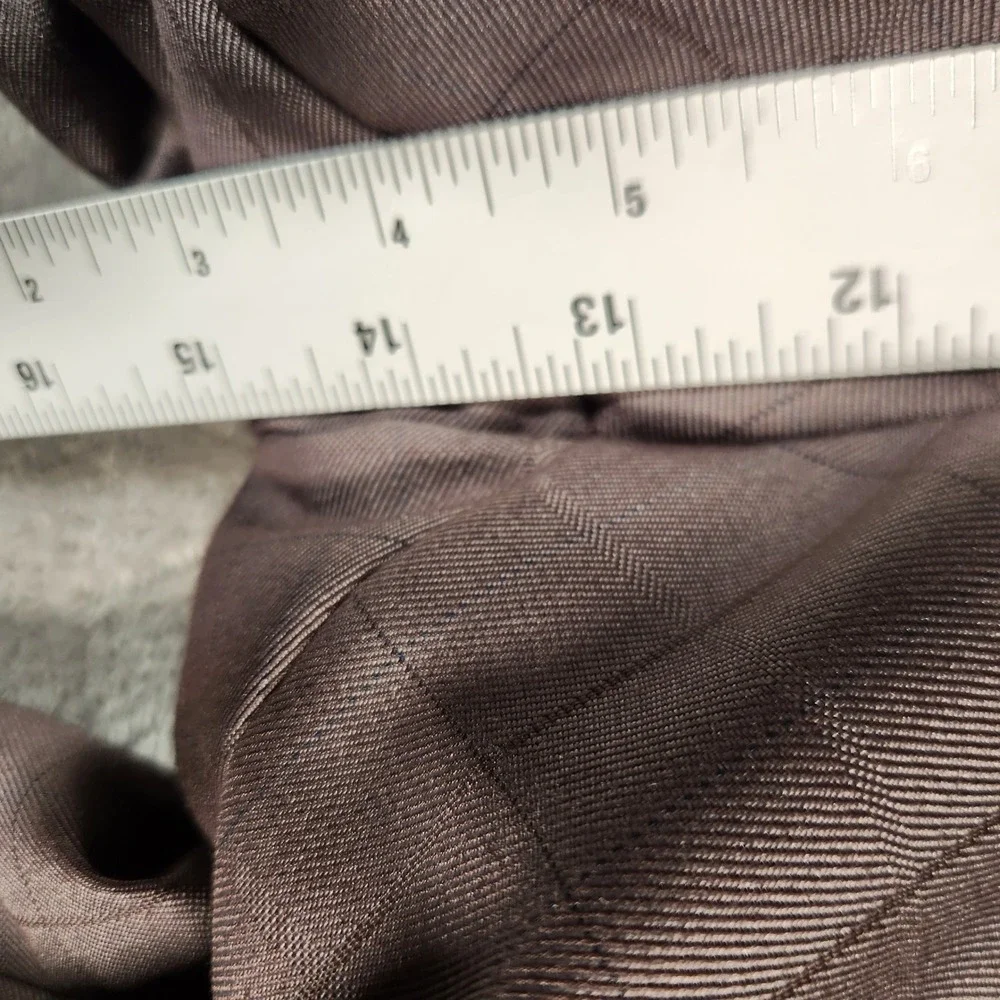 Phat Farm Premium Mens‎ 3 Piece Suit 52L Grey Plaid Polyester Rayon Business